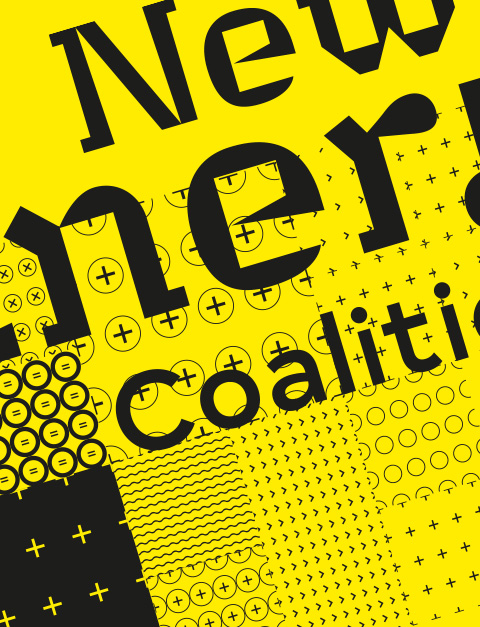 Visitekaartje binnen de visuele identiteit van New Energy Coalition