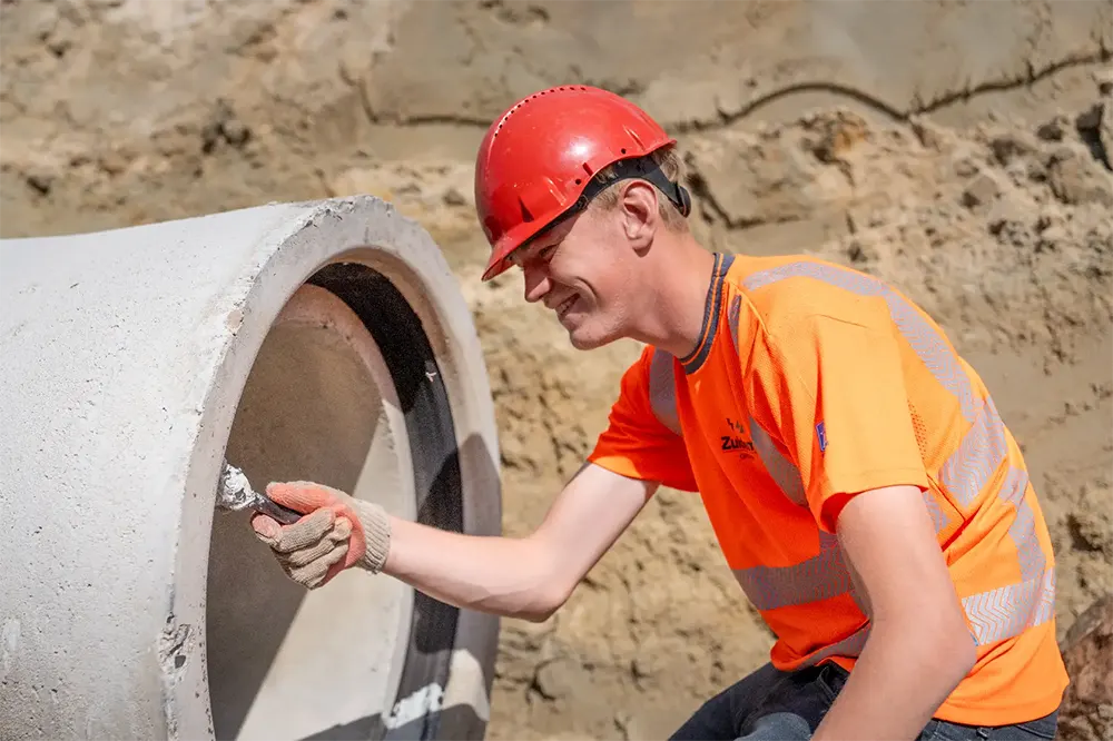 Vakmensen van Zuidema Groep aan het werk