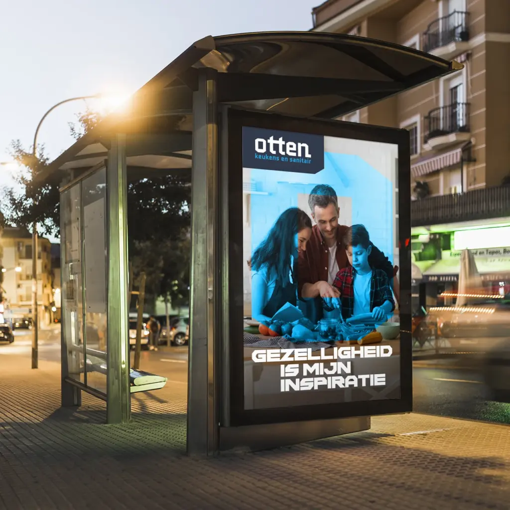 Campagneconcept en merkcommunicatie voor Otten Keukens en Sanitair